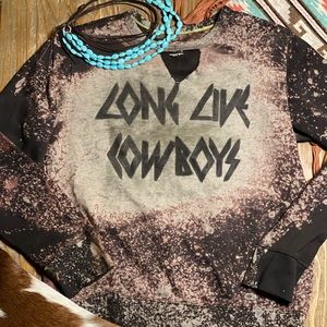 Bleached Sweater long live cowboys